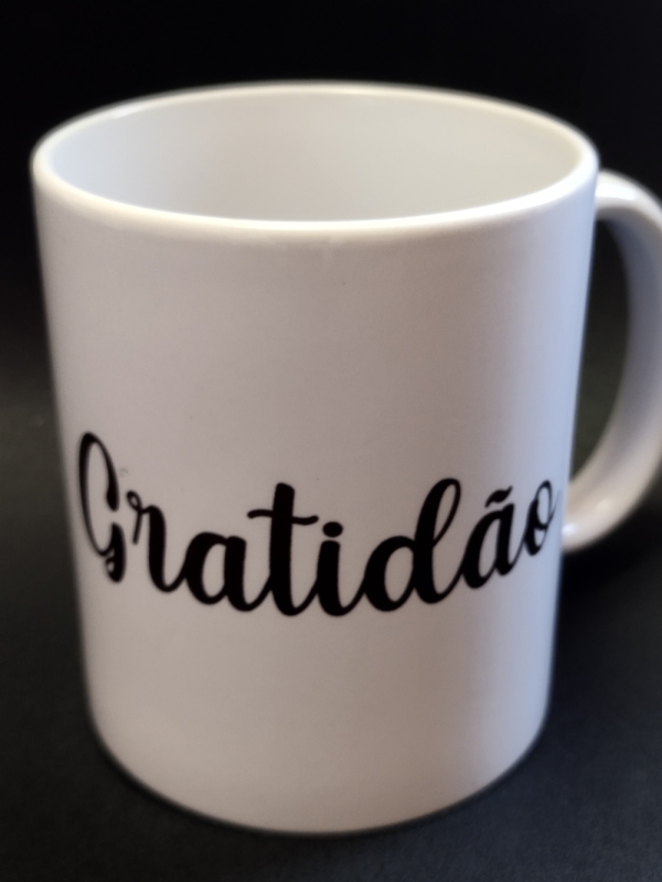 Caneca Branca de Cerâmica Personalizadas - Image 2