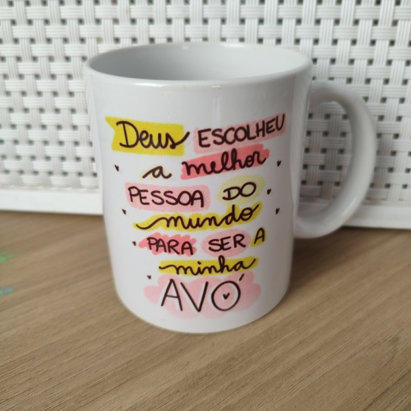 Caneca Branca de Cerâmica Personalizadas - Image 4