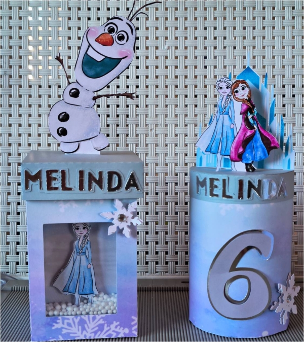 Kit 30 Personalizados Frozen Aquarela - Image 2