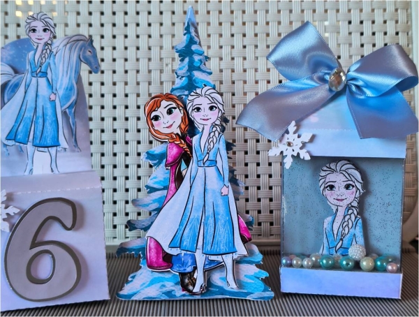 Kit 30 Personalizados Frozen Aquarela - Image 3