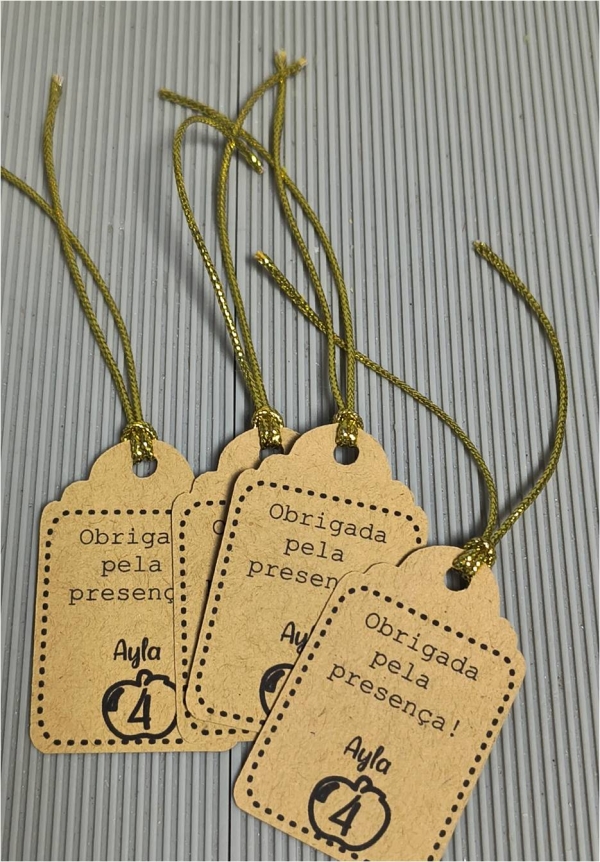 Kit tag personalizada com frases ou logo - Image 3