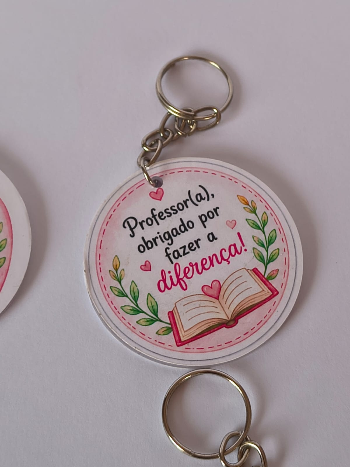 Kit 5 Chaveiros em acrílico personalizado Dia dos professores - Imagem 6